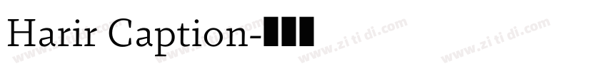 Harir Caption字体转换